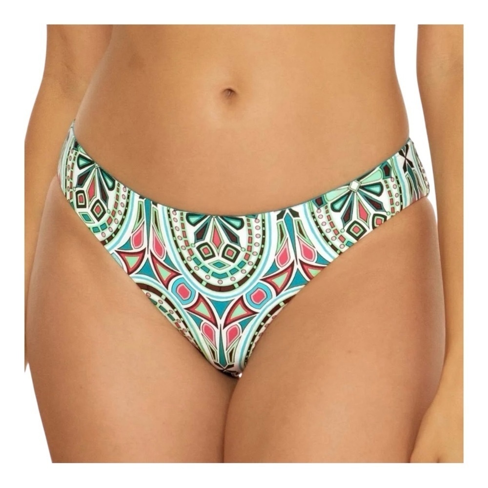 Becca Swim Mosaic Adela Reversible Hipster Bikini Bottom NWT